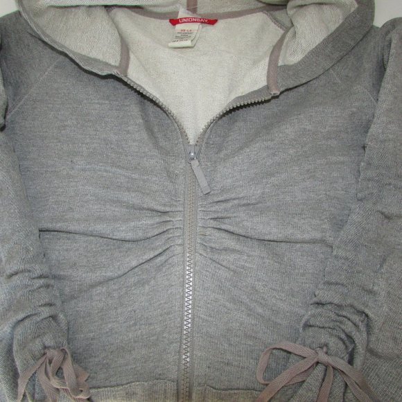 Union Bay Grey Zip Front Hoodie Sz L - Picture 2 of 3